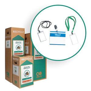 Name Tags and Lanyards - Zero Waste Box™